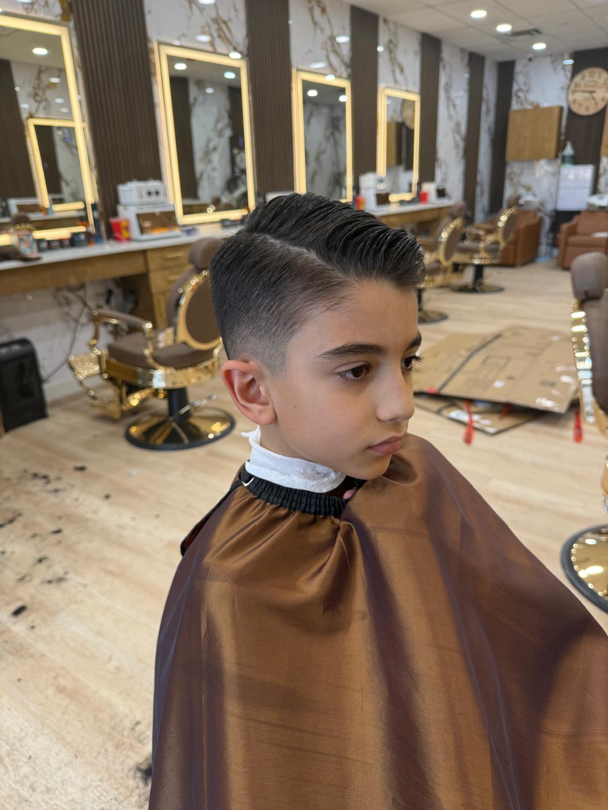 Fresh fade haircut at Fade & Style Barbershop