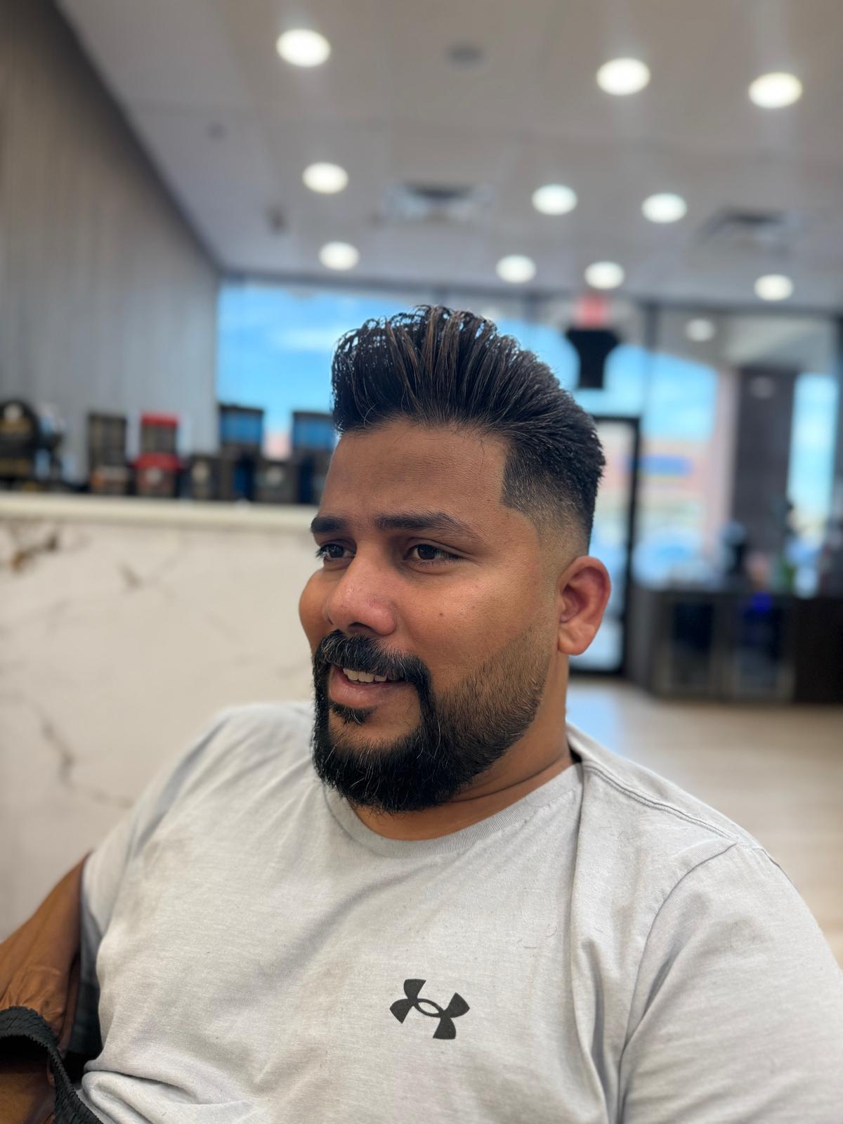 Clean taper fade and style